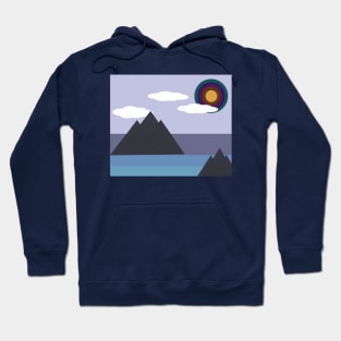 Geometric landscape Hoodie